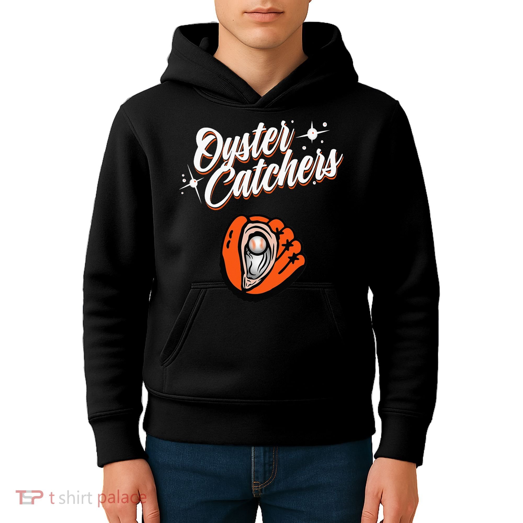 Chesapeake Oyster Catchers Logo Kids Hoodie