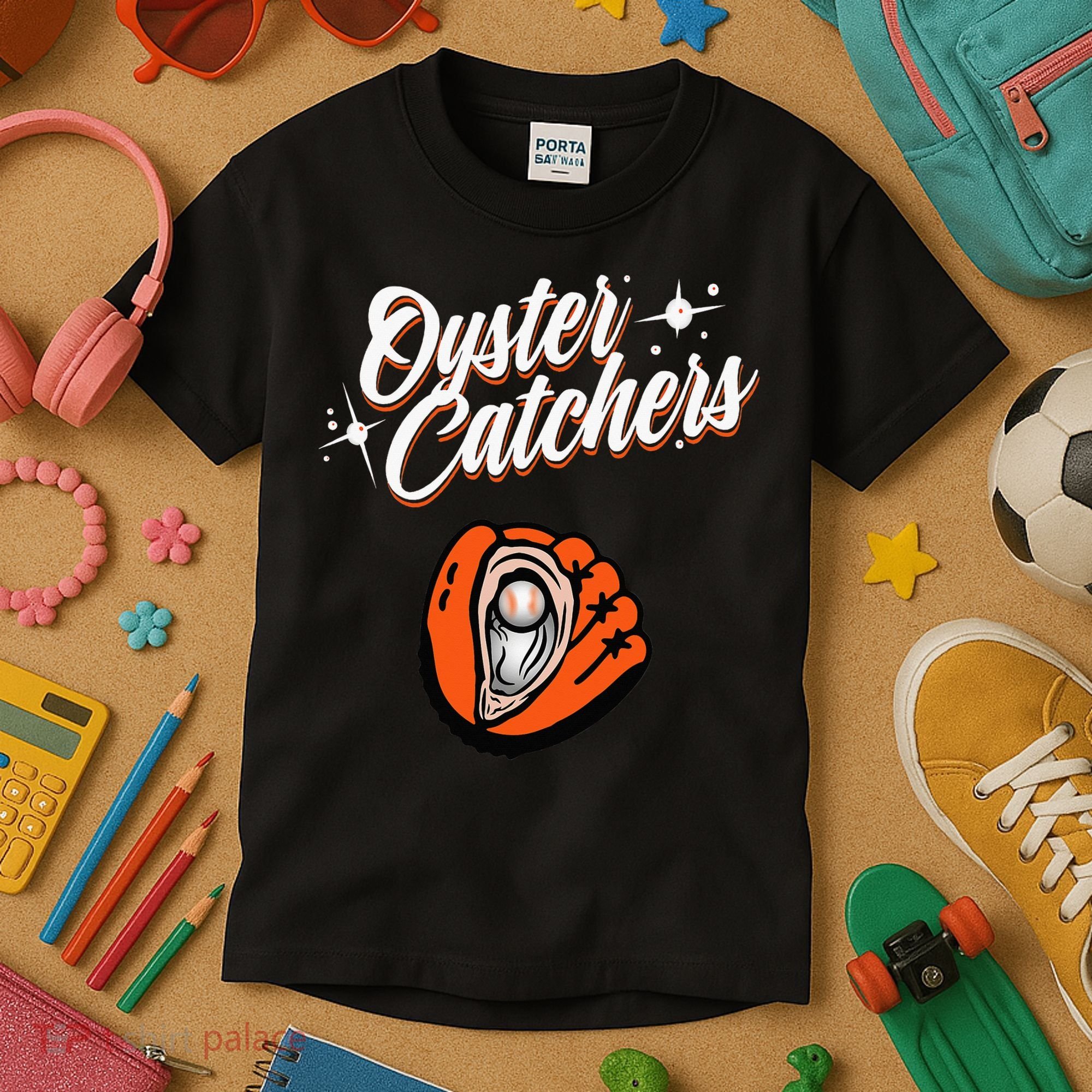 Chesapeake Oyster Catchers Logo Kids T-Shirt