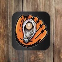Chesapeake Oyster Catchers Baseball Funny Man Woman Coaster thumb 0