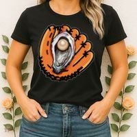 Chesapeake Oyster Catchers Baseball Funny Man Woman Women's T-Shirt thumb 2