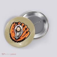 Chesapeake Oyster Catchers Baseball Funny Man Woman Button thumb 0