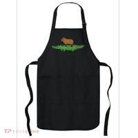 Capybara On Crocodile Capy Alligator Rodent Women Apron thumb 0
