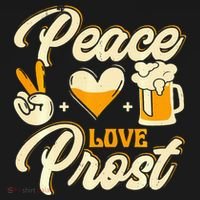Cute Oktoberfest Costume Peace Love Prost Prost Humor Pajama Set thumb 2