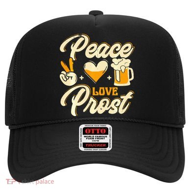 Cute Oktoberfest Costume Peace Love Prost Prost Humor Hat
