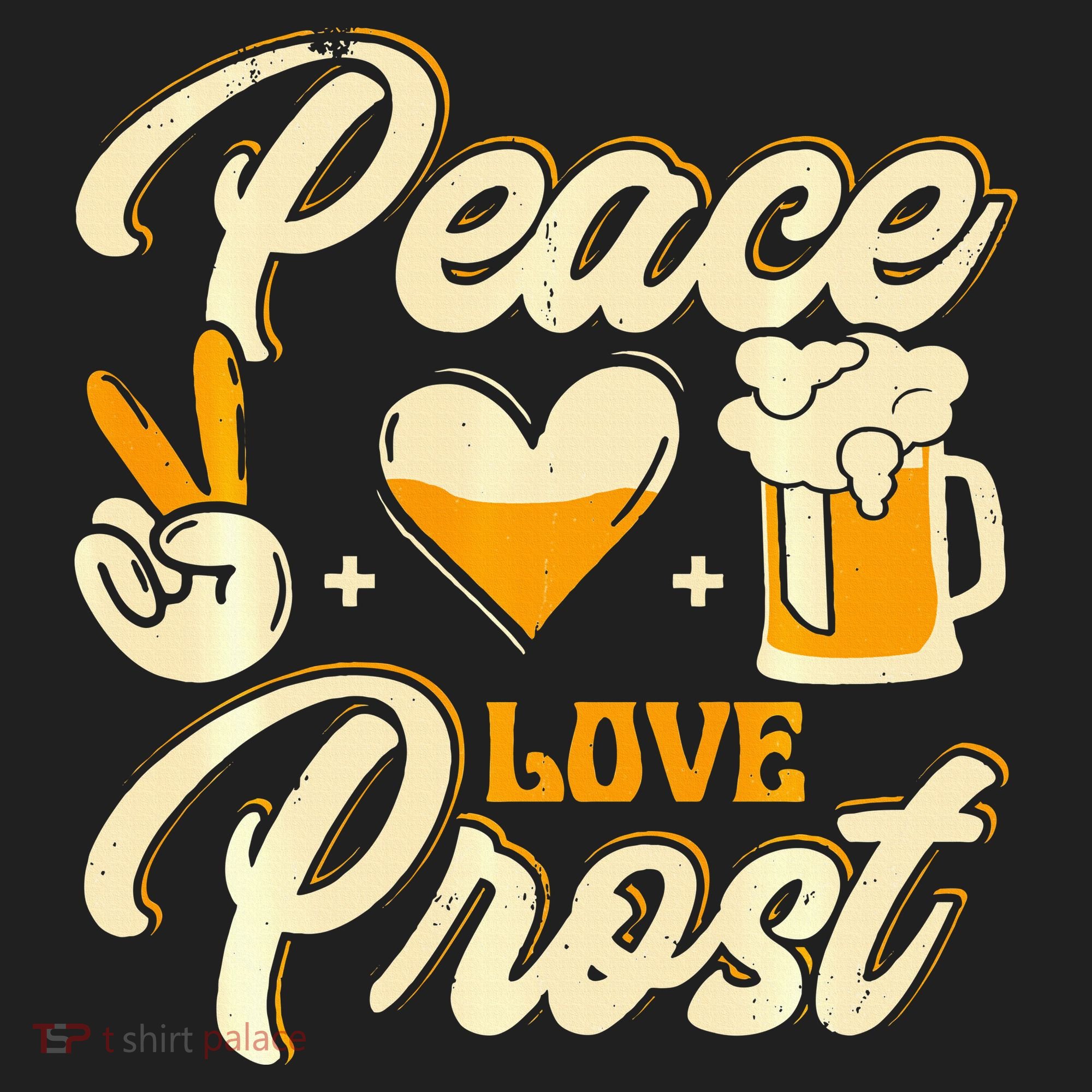 Cute Oktoberfest Costume Peace Love Prost Prost Humor Hat