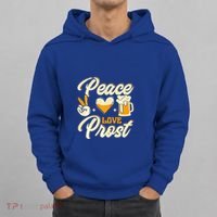Cute Oktoberfest Costume Peace Love Prost Prost Humor Hoodie thumb 0