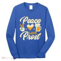 Cute Oktoberfest Costume Peace Love Prost Prost Humor Long Sleeve Shirt thumb 0