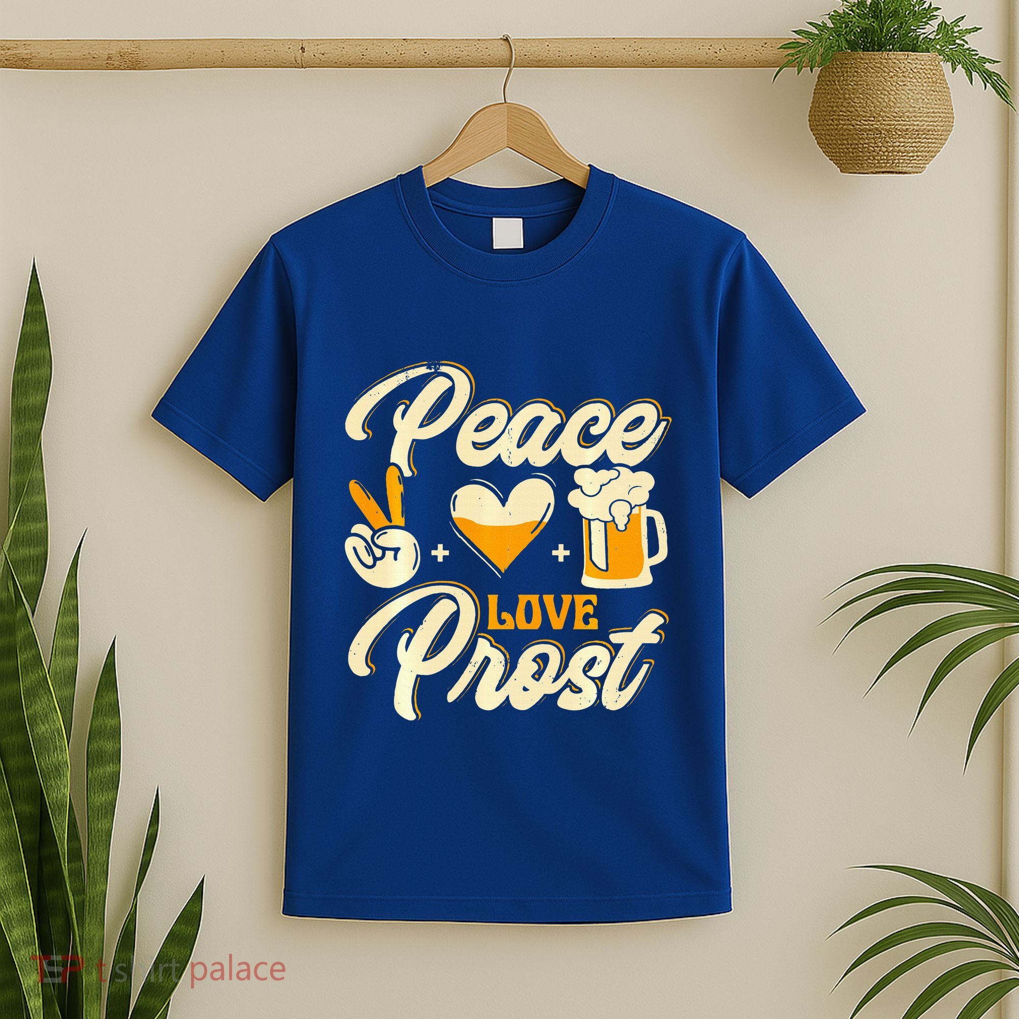 Cute Oktoberfest Costume Peace Love Prost Prost Humor T-Shirt