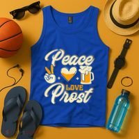 Cute Oktoberfest Costume Peace Love Prost Prost Humor Tank Top thumb 4