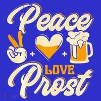 Cute Oktoberfest Costume Peace Love Prost Prost Humor Tank Top thumb 6
