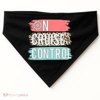 Control On Cruise Leopard Funny Summer Vacation Family Wo USA-Made Doggie Bandana thumb 0
