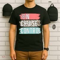 Control On Cruise Leopard Funny Summer Vacation Family Wo T-Shirt thumb 6
