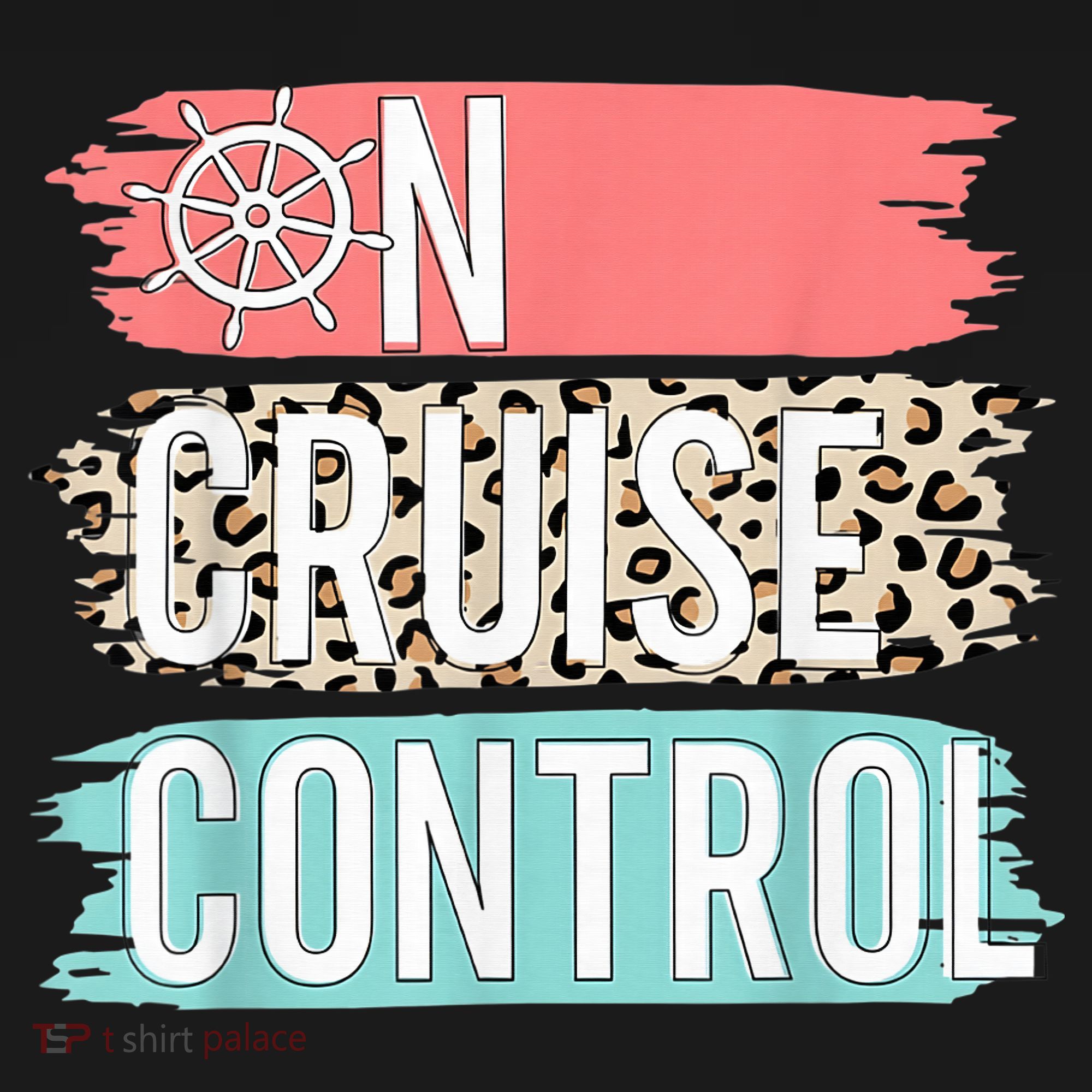 Control On Cruise Leopard Funny Summer Vacation Family Wo T-Shirt