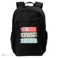 Control On Cruise Leopard Funny Summer Vacation Family Wo Backpack thumb 0