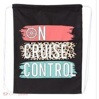 Control On Cruise Leopard Funny Summer Vacation Family Wo Drawstring Bag thumb 0