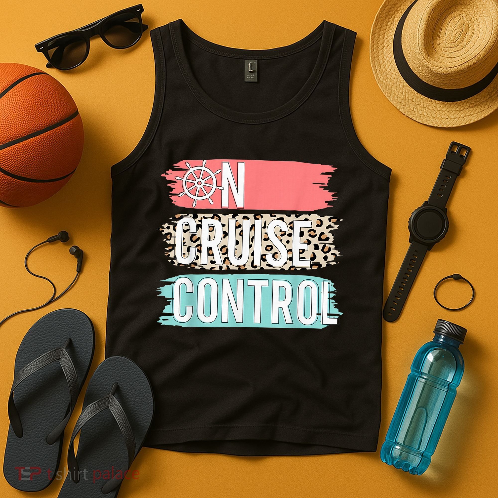 Control On Cruise Leopard Funny Summer Vacation Family Wo Tank Top
