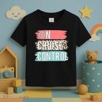 Control On Cruise Leopard Funny Summer Vacation Family Wo Toddler T-Shirt thumb 3