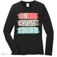 Control On Cruise Leopard Funny Summer Vacation Family Wo Women's Long Sleeve Shirt thumb 0