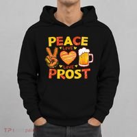 Cute Oktoberfest Costume Peace Love Prost Prost Oktoberfest Hoodie thumb 0