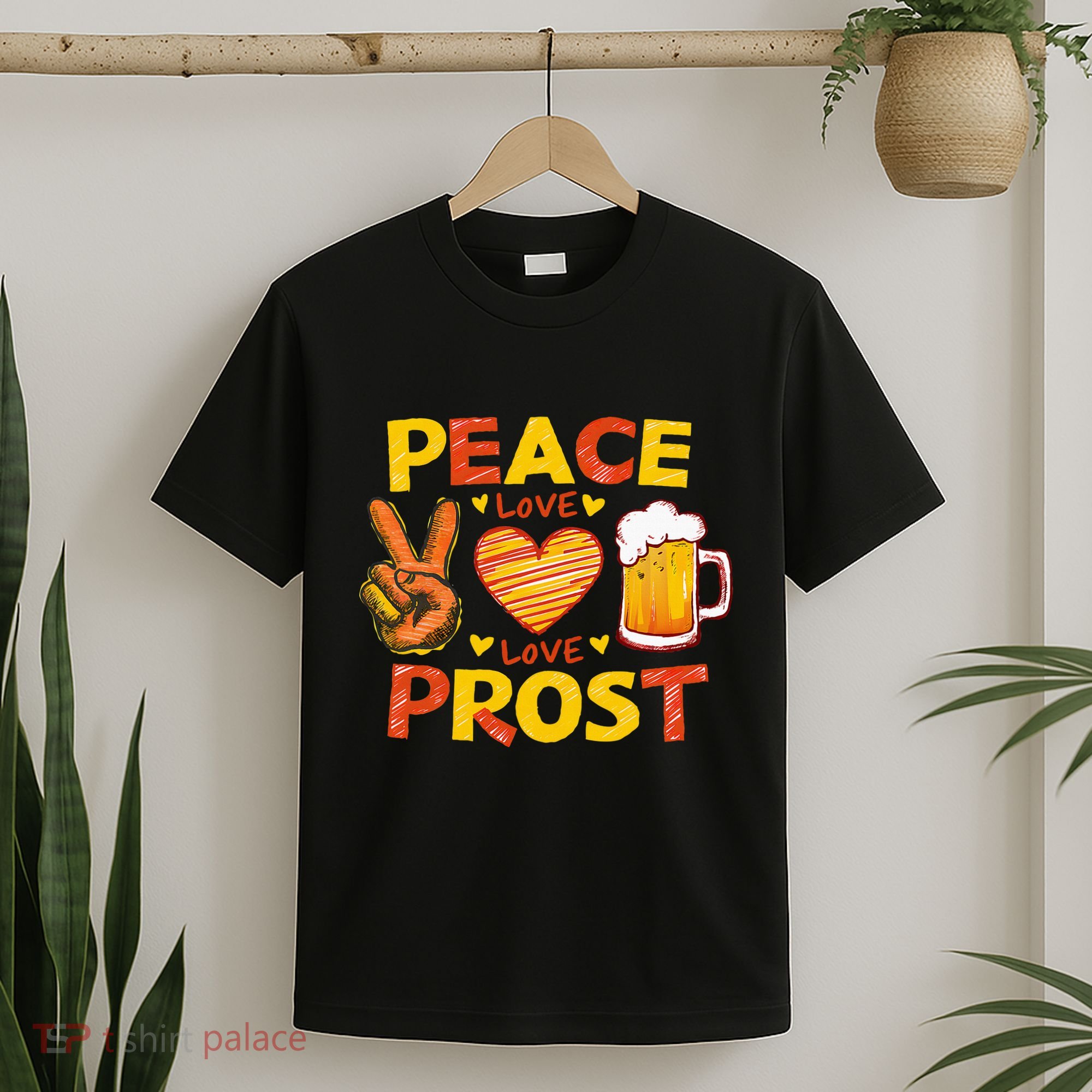 Cute Oktoberfest Costume Peace Love Prost Prost Oktoberfest T-Shirt