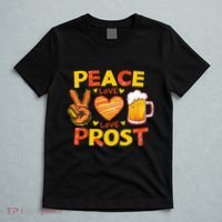Cute Oktoberfest Costume Peace Love Prost Prost Oktoberfest T-Shirt thumb 5