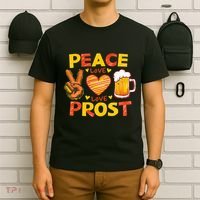 Cute Oktoberfest Costume Peace Love Prost Prost Oktoberfest T-Shirt thumb 6