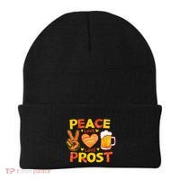 Cute Oktoberfest Costume Peace Love Prost Prost Oktoberfest Beanie thumb 0