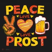 Cute Oktoberfest Costume Peace Love Prost Prost Oktoberfest Pajama Set thumb 2