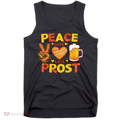 Cute Oktoberfest Costume Peace Love Prost Prost Oktoberfest Tank Top