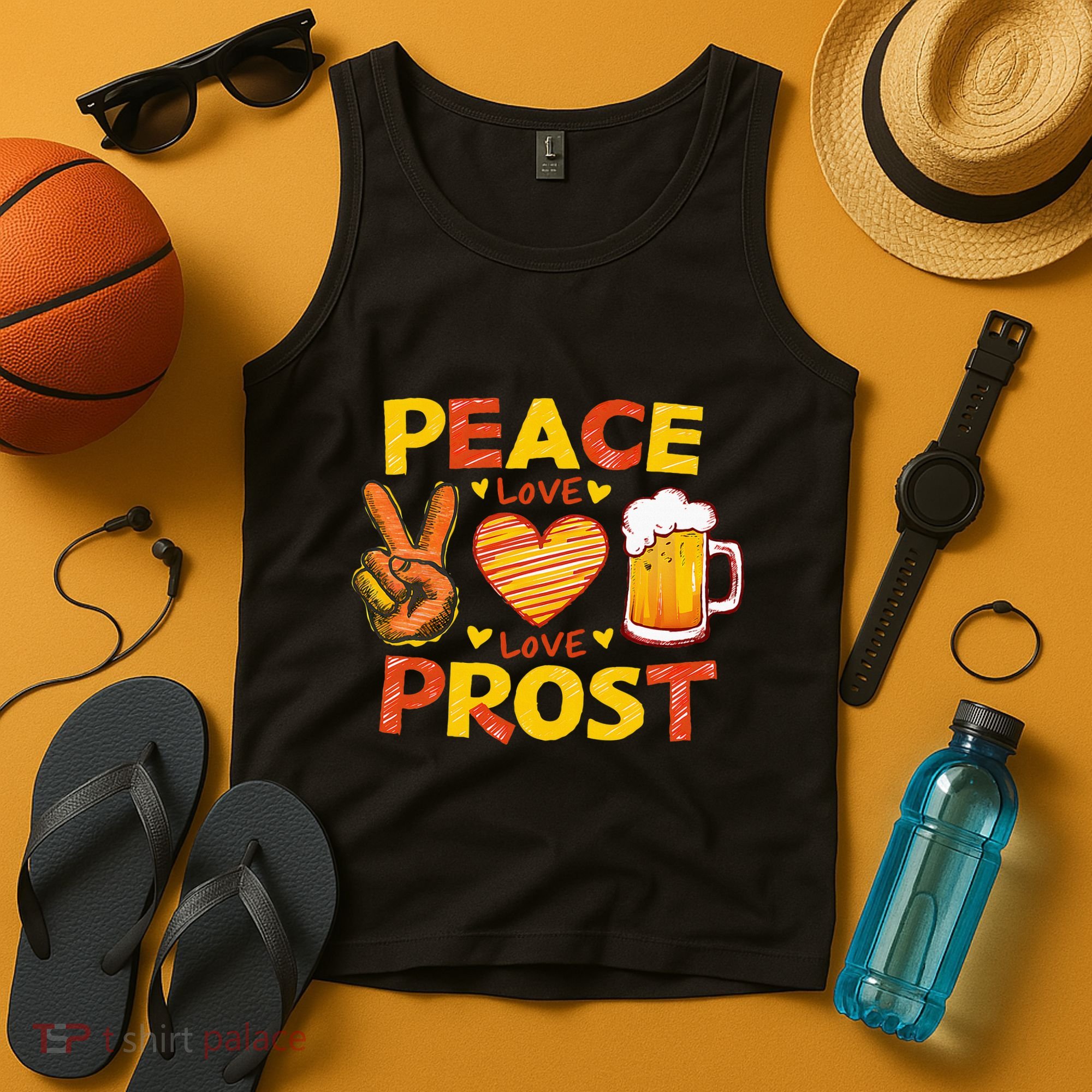 Cute Oktoberfest Costume Peace Love Prost Prost Oktoberfest Tank Top