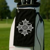 Coptic Orthodox Cross With Jesus Christ The Son Of God Golf Towel thumb 2