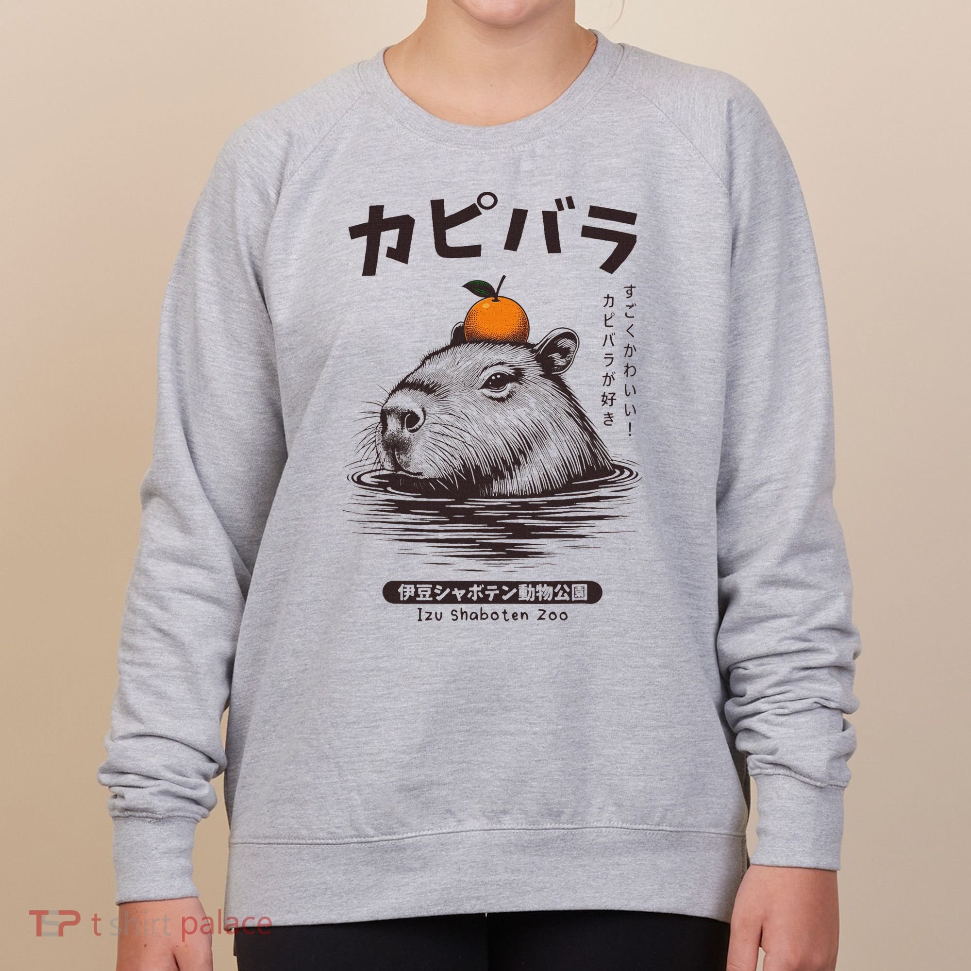 Capybara Onsen Capybara With Orange Capybara Lovers Women's Sweatshirt