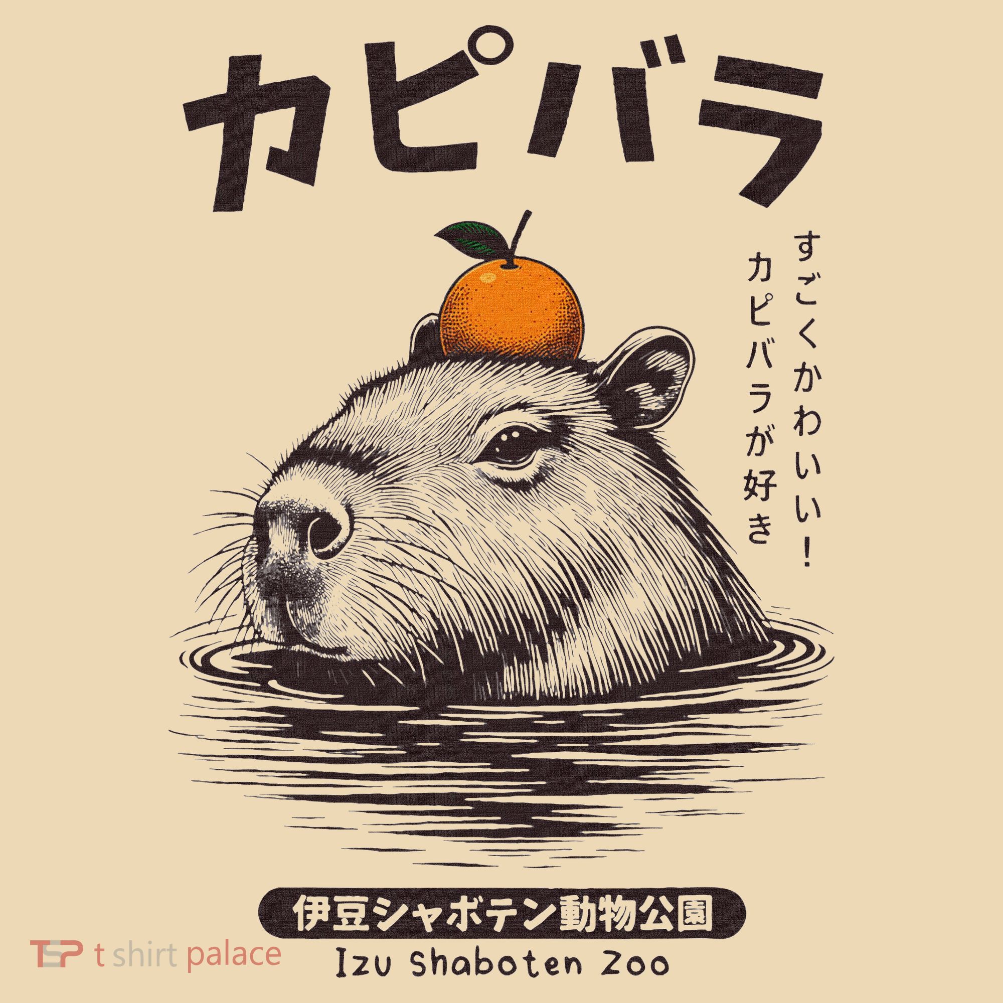 Capybara Onsen Capybara With Orange Capybara Lovers Tote Bag