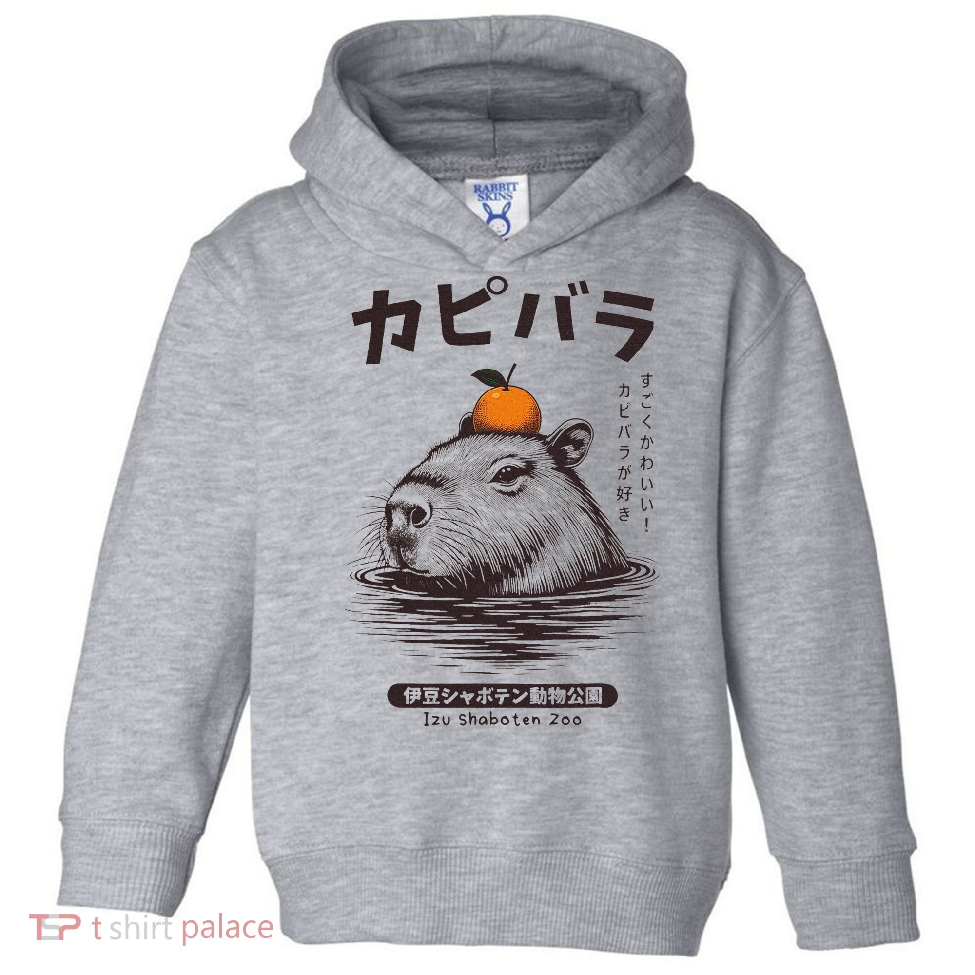 Capybara Onsen Capybara With Orange Capybara Lovers Toddler Hoodie