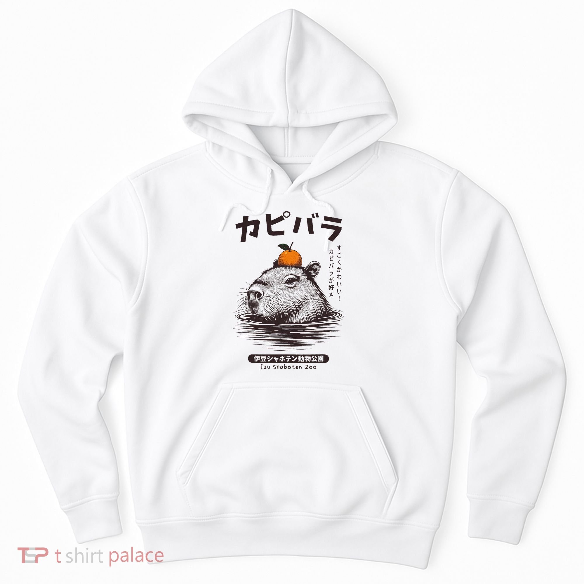 Capybara Onsen Capybara With Orange Capybara Lovers Hoodie