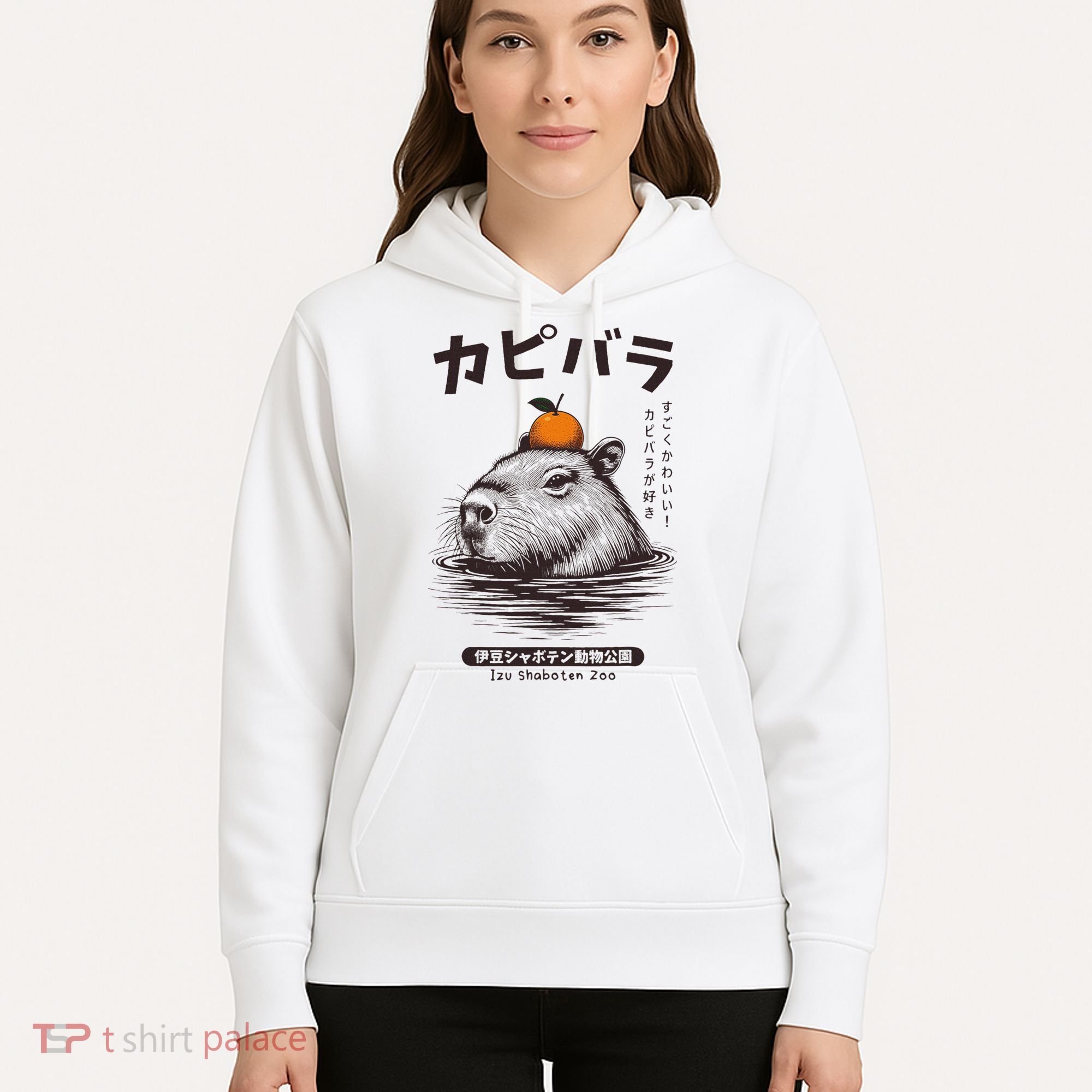Capybara Onsen Capybara With Orange Capybara Lovers Hoodie