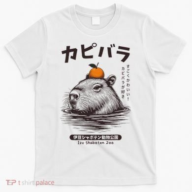 Capybara Onsen Capybara With Orange Capybara Lovers T-Shirt