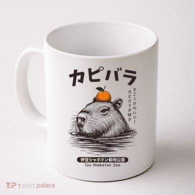 Capybara Onsen Capybara With Orange Capybara Lovers Coffee Mug