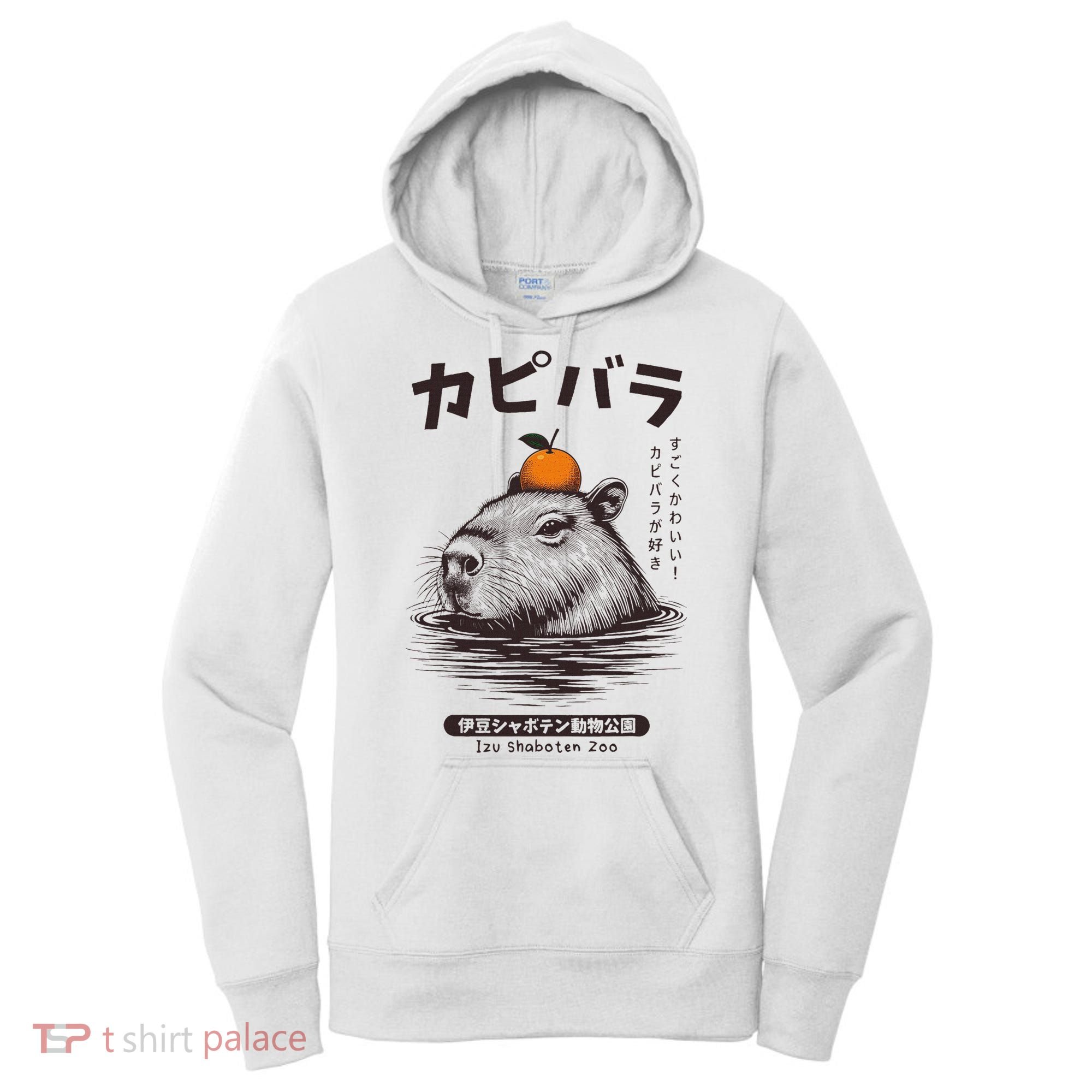 Capybara Onsen Capybara With Orange Capybara Lovers Women's Hoodie