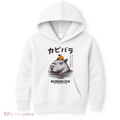 Capybara Onsen Capybara With Orange Capybara Lovers Kids Hoodie