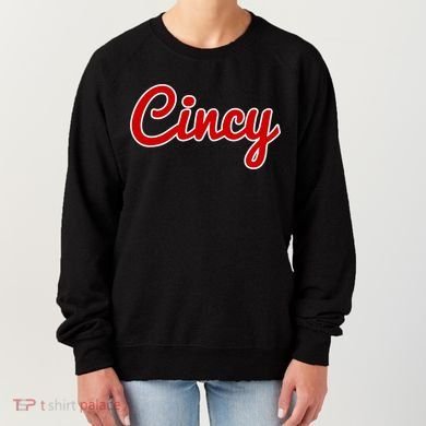 Cincinnati Ohio Classic Red Script Cincy City Gift Women's Sweatshirt
