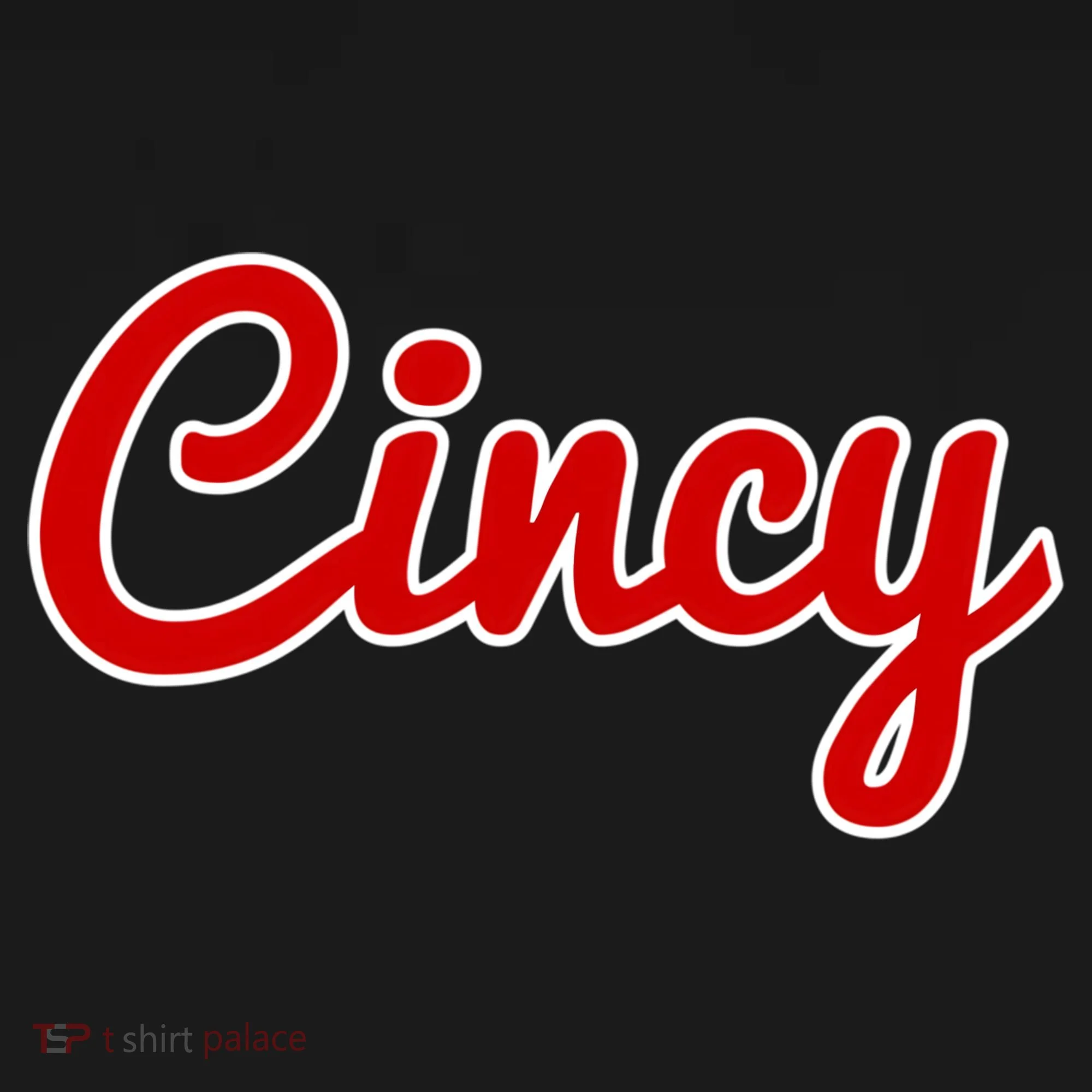 Cincinnati Ohio Classic Red Script Cincy City Gift Doggie Tank