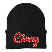 Cincinnati Ohio Classic Red Script Cincy City Gift Beanie thumb 0