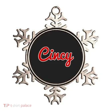 Cincinnati Ohio Classic Red Script Cincy City Gift Ornament