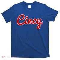 Cincinnati Ohio Classic Red Script Cincy City Gift T-Shirt thumb 0