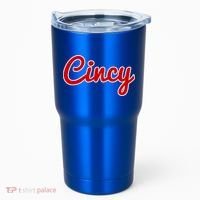 Cincinnati Ohio Classic Red Script Cincy City Gift Tumbler thumb 0