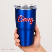 Cincinnati Ohio Classic Red Script Cincy City Gift Tumbler thumb 2