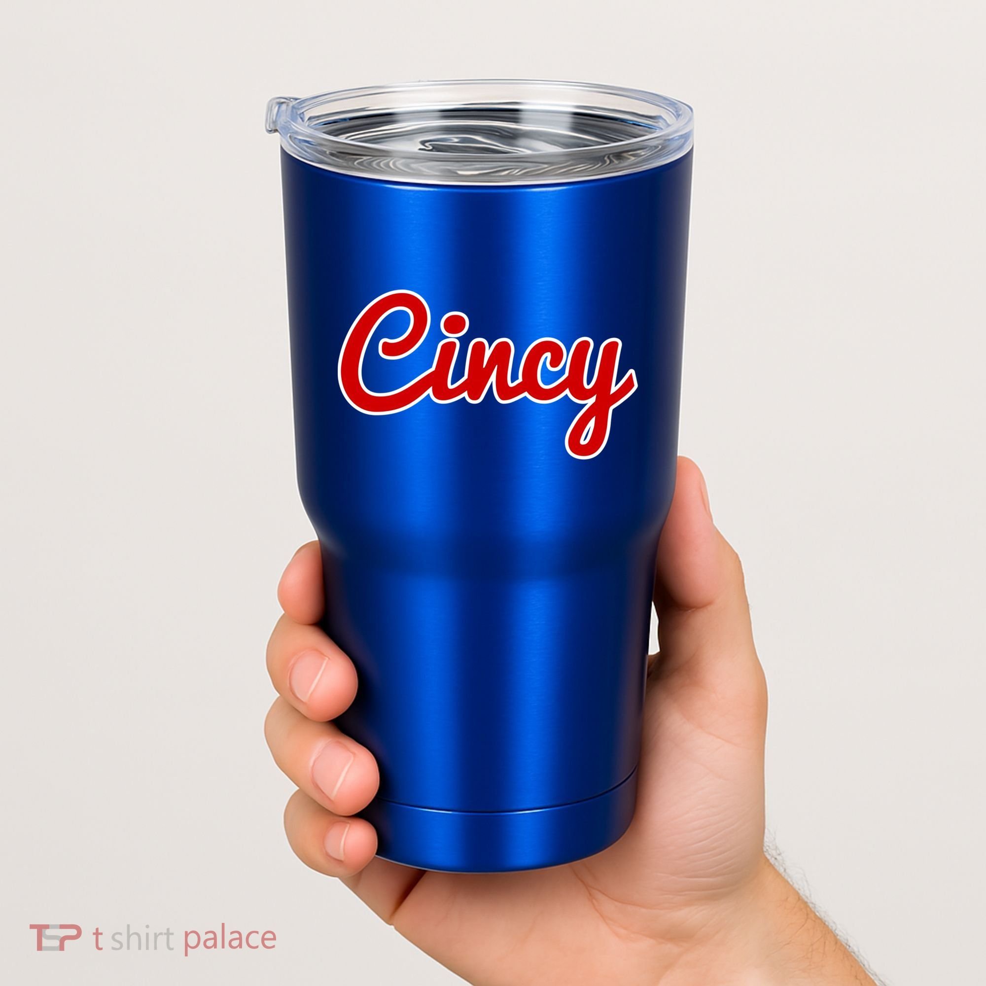 Cincinnati Ohio Classic Red Script Cincy City Gift Tumbler