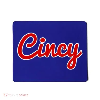 Cincinnati Ohio Classic Red Script Cincy City Gift Mousepad