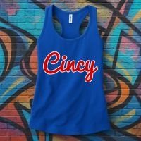 Cincinnati Ohio Classic Red Script Cincy City Gift Women's Tank Top thumb 3